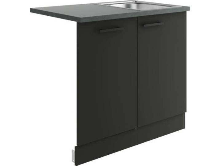 Optifit Spülenschrank inkl Spüle Geschirrspülerblende für vollintegrierte Geschirrspüler Madrid420 BxTxH 90 x 60 x 84,8