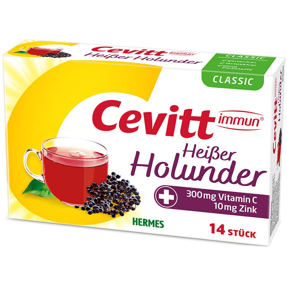 Cevitt immun heißer Holunder classic Granulat 14 St