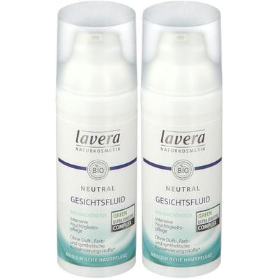Lavera Neutral Gesichtsfluid 2x 2x50 ml Emulsion