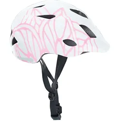 Kinder-Fahrradhelm weiß-pink