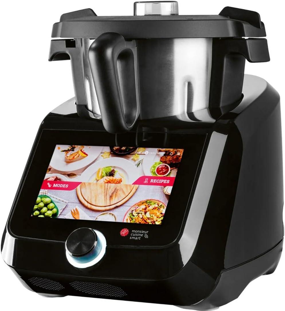 SILVERCREST Monsieur Cuisine SKMS 1200 B1, 4,5 l, 130 °C, 125 RPM, 5500 RPM, 37 °C, Teig, Braten, Kneten, Püree, Sauce, Suppe, Dampf
