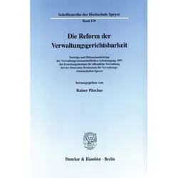 Die Reform der Verwaltungsgerichtsbarkeit., Fachbücher