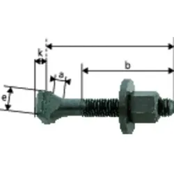 Schraube für T-Nuten DIN 787 M16x16x63mm komplett