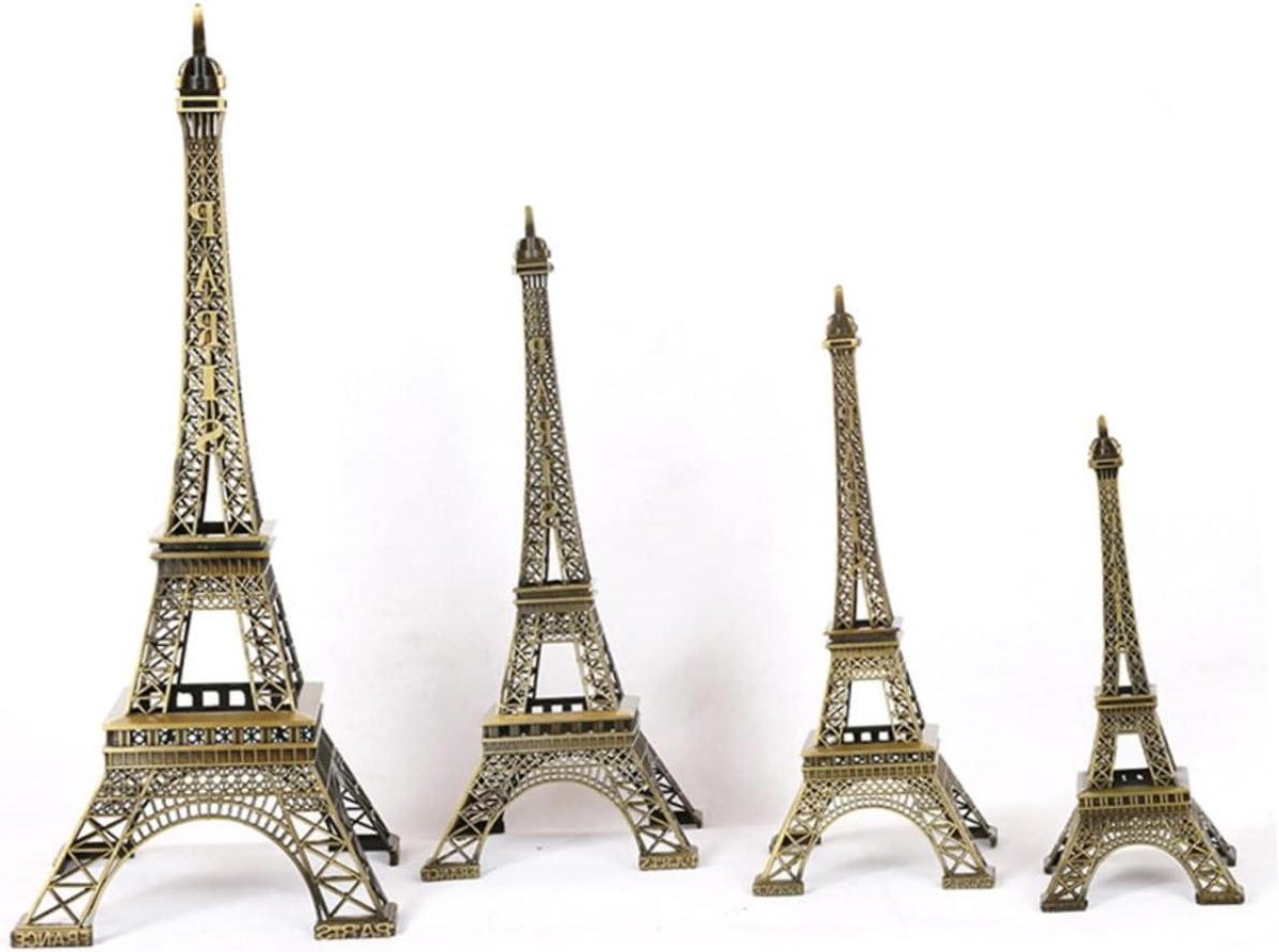 Eiffeltoren Beeldje Parijs Model Metalen Bureau Decoratie Hoogte: 25 cm