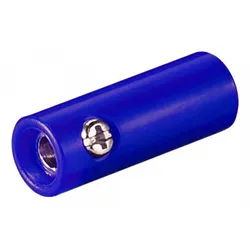 Bananenkupplung, 4mm - Farbe: blau