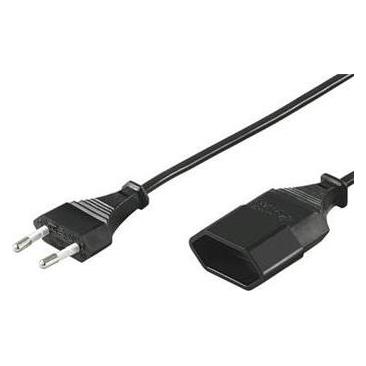 PremiumCord Kabel síÅ¥ový prodlužovací dvojvidlice (3 m, CEE 7/4) (KPSM3)