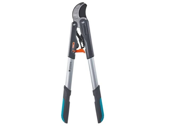 Gardena Coupe-Branches à Enclume SmartCut Comfort: sécateur avec Principe de Coupe à Enclume\, Ø Max. Branche 45 mm\, Longueur 59 cm\, mécanisme à cliquet à 4 Positions\, Lame de précision (8773-20)