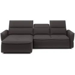 Ecksofa Murillo Stoff Grau Grey