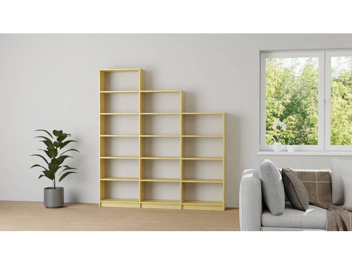 Stufenregal aus Birke Birke