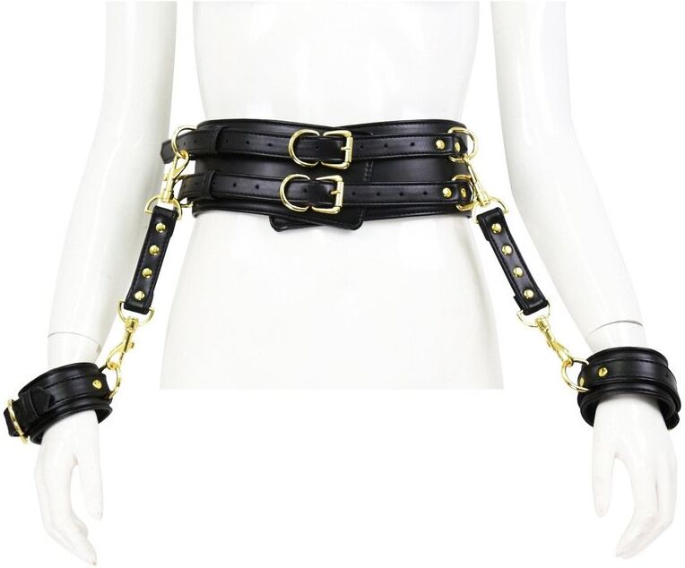 FUKR Ceinture avec liens Poignets Belt Wrist Noire