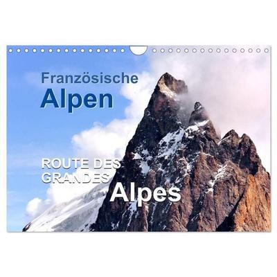 Französische Alpen - Route des Grandes Alpes (Wandkalender 2027 DIN A4 quer), CALVENDO Monatskalender