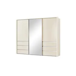 Schwebetürenschrank  3-türig   ¦ creme ¦ Maße (cm): B: 260 H: 220 T: 67.0