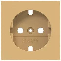 Hager WAS7100C02 Zentralstück für Steckdose SCHUKO, A.x/C.x, hazel, matt