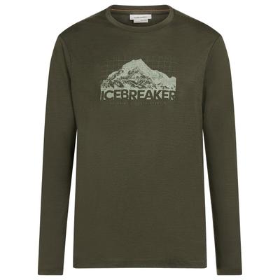 Icebreaker - Merino 150 Tech Lite L/S Tee Aoraki Explorer - Merinoshirt Gr M oliv