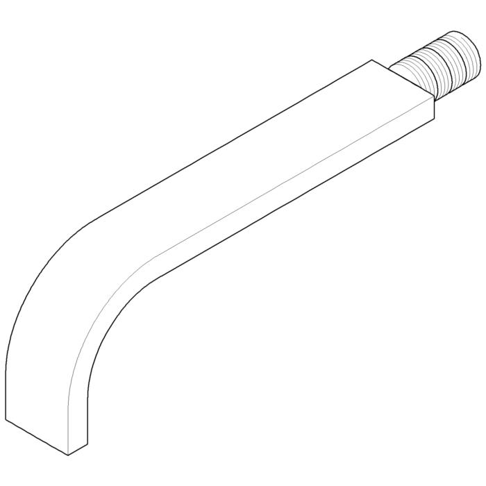 Dornbracht Auslauf EHM-WT- Wand MEM 04282214910-06 270 x 100 x 50_platin matt