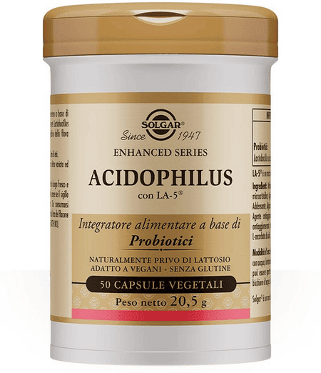 Solgar Acidophilus LA-5 Integratore Probiotici 50 Capsule