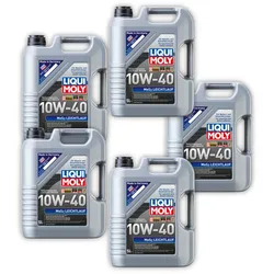 5x Motoröl LIQUI MOLY 1092 MoS2 Leichtlauf 10W-40 Motorenöl Öl Teilsynthetisch 5L