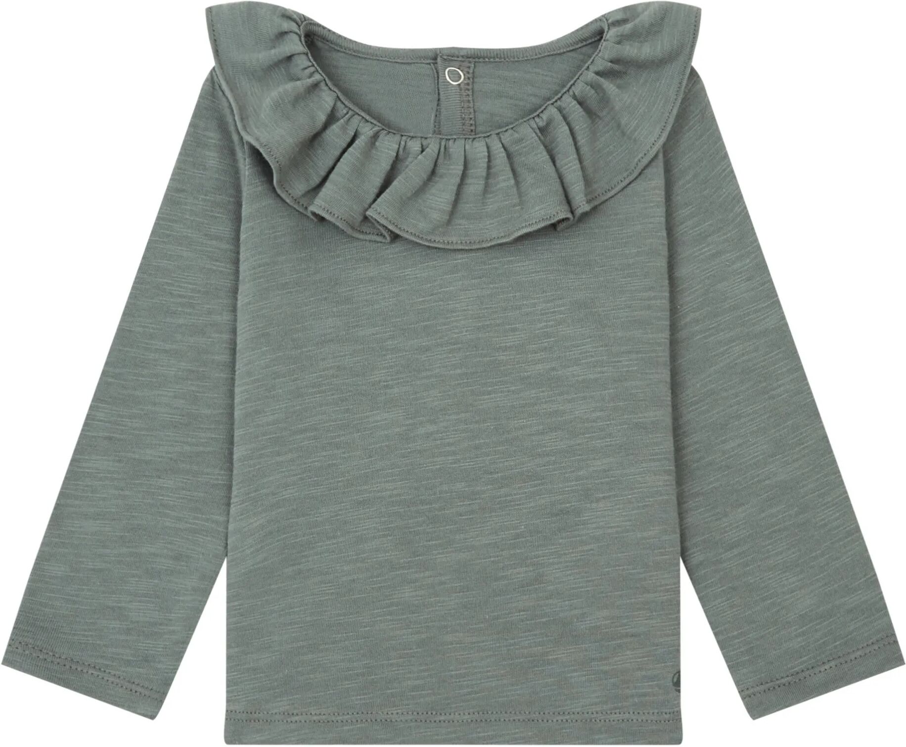 Petit Bateau Blouse Collerette Sauge 6 mois