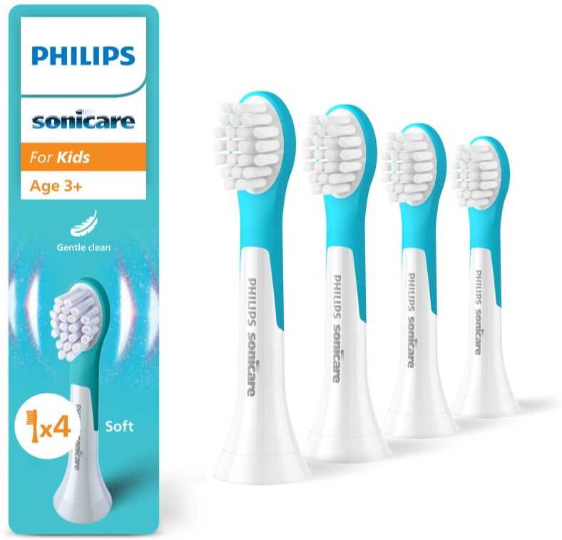 Philips Sonicare For Kids Mini 3+ HX6034/90 Ersatzkopf für Zahnbürste für Kinder 4 St.