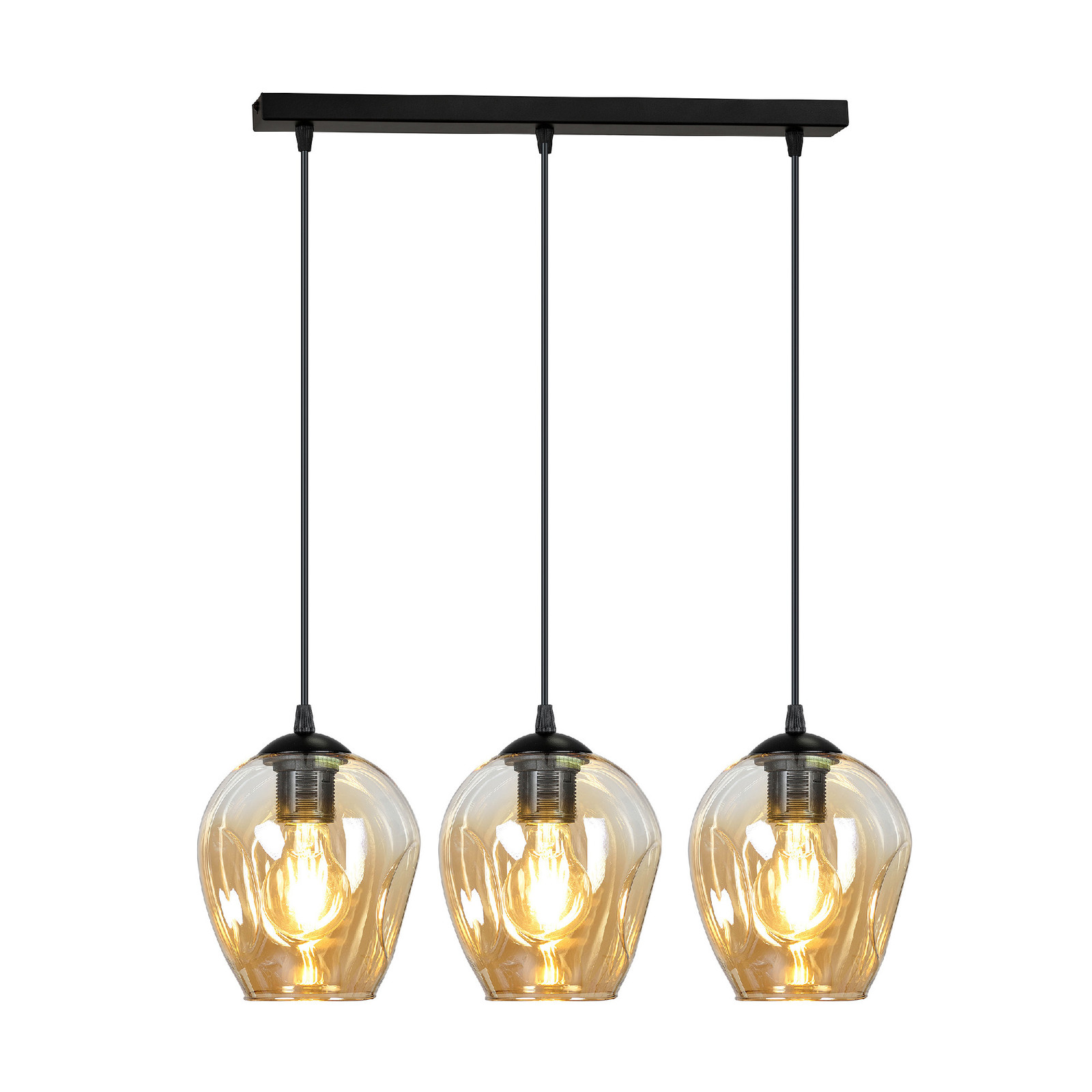 EMIBIG Lighting ISTAR 3 BL HONEY 677/3 hanglamp met modern design