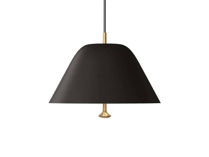 Audo Copenhagen Suspension Levitate Ø28 cm Noir-laiton