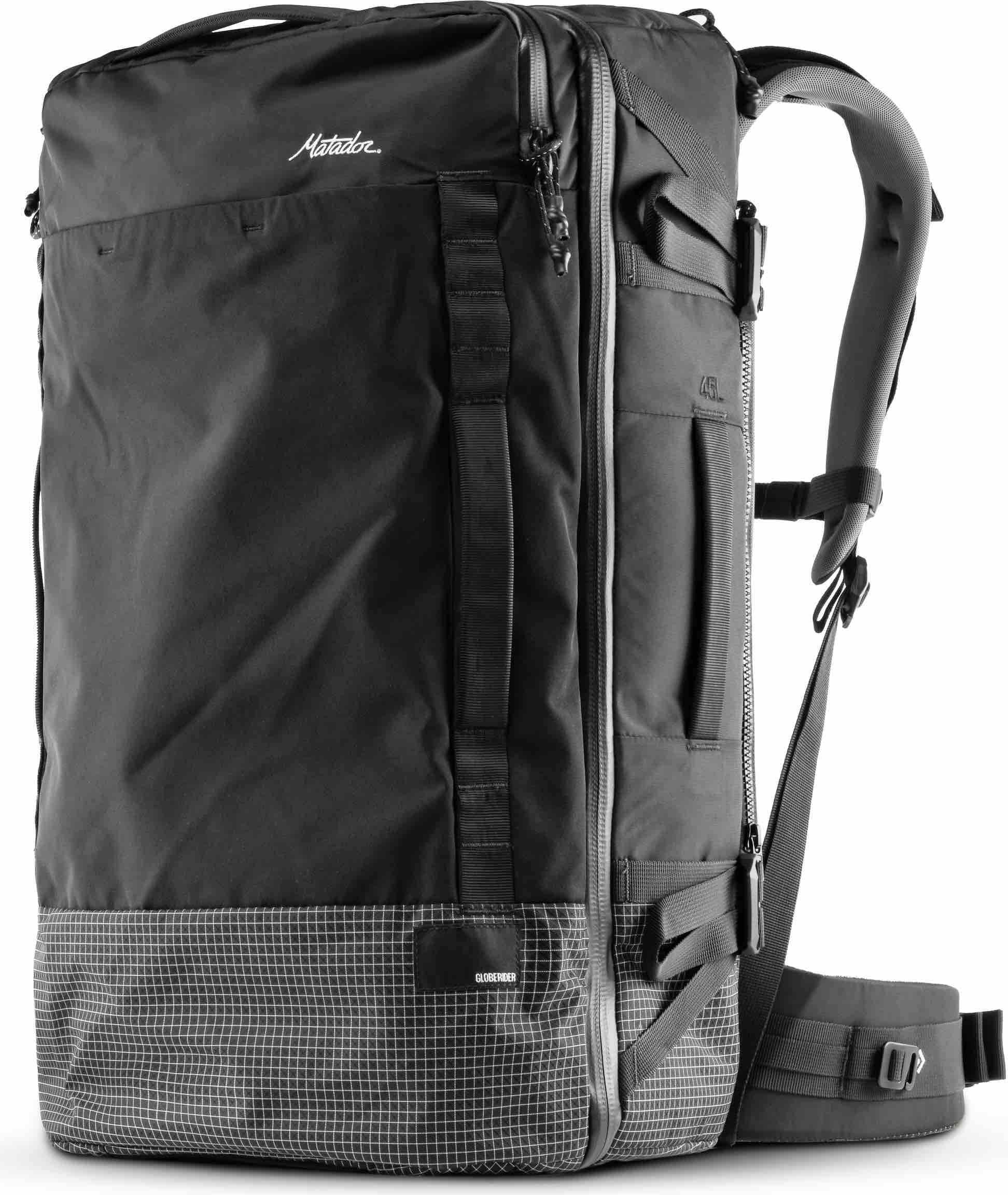 Matador GlobeRider45 Travel Backpack (black) - Handgepäckkonformer Rucksack für Weltreisen (45 liter) von Matador