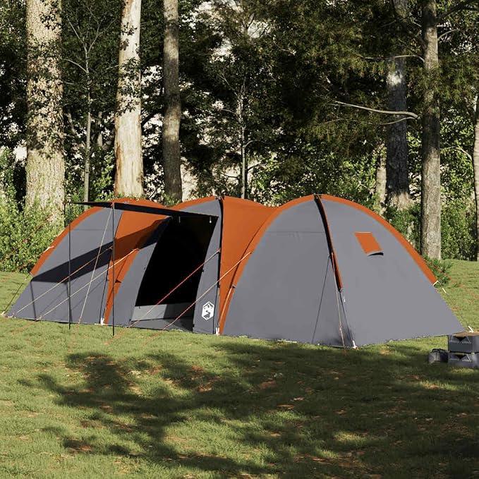 Kuppel-Familienzelt Personen Blau wasserdicht mit Gestänge und Bodenplane, leichtes Campingzelt für Outdoor, Festival, Wandern und Strand mit UV Schutz und Moskitonetz
