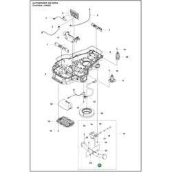 Original Husqvarna Trägerbalken Frontdrehpunkt für Automower 320 NERA 430X NERA 450X NERA 430V NERA 450V NERA