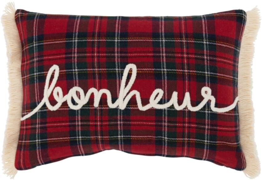 J-line Coussin rectangulaire en textile multicouleur 30x45x3.5 cm Multicolore 30x4x45cm