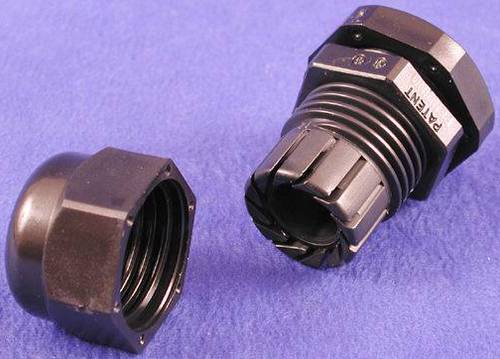 Hammond Electronics 1427CG13 Zugentlastung Klemm-Ø (max.) 12mm Polyamid Schwarz 1St.