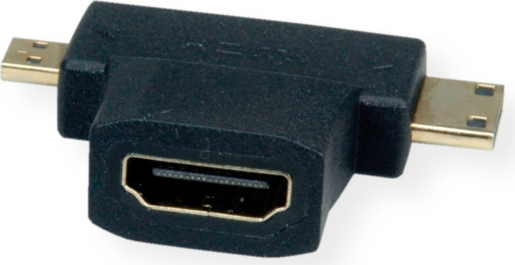 Value HDMI T-adapter: HDMI naar HDMI Mini en HDMI Micro