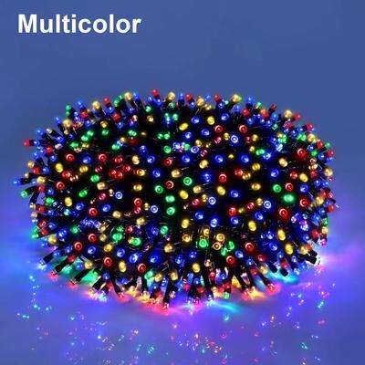 Inspired Finds 110 V 220 V Decorative LED String Fairy Lights 164 Ft 328 Ft Outdoor Holiday Garland rgb 164.04ft + 500 Leds