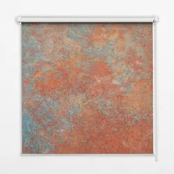INNENROLLO - Fensterrollo - Rollo - 90x140 cm - Orangefarbenes Blatt