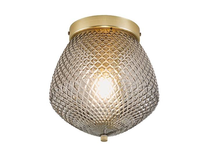 Plafonnier Orbiform Verrerie Laiton\, H.25.3 - Ip20 - E27 / Nordlux Intérieur