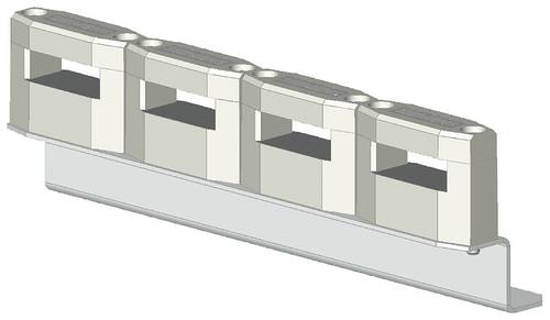 Siemens 8GF5763 Stab Universal Sammelschienenhalter 4-polig eben, waagerecht H=200mm 30x 10mm Sammelschienenhalter 1St.