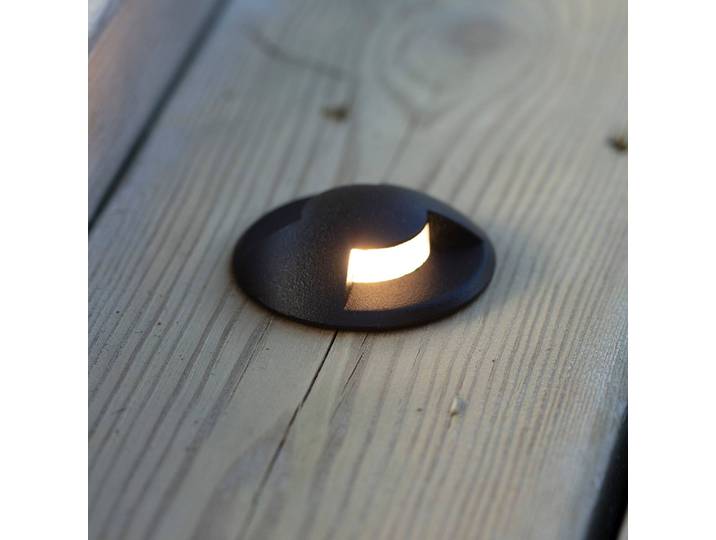 Markslöjd Garden 24 LED-Stufenlicht Stair Light schwarz 0,8W Light, dimmbar, schwarz, Aluminium, Modern, Bodeneinbauleuchte