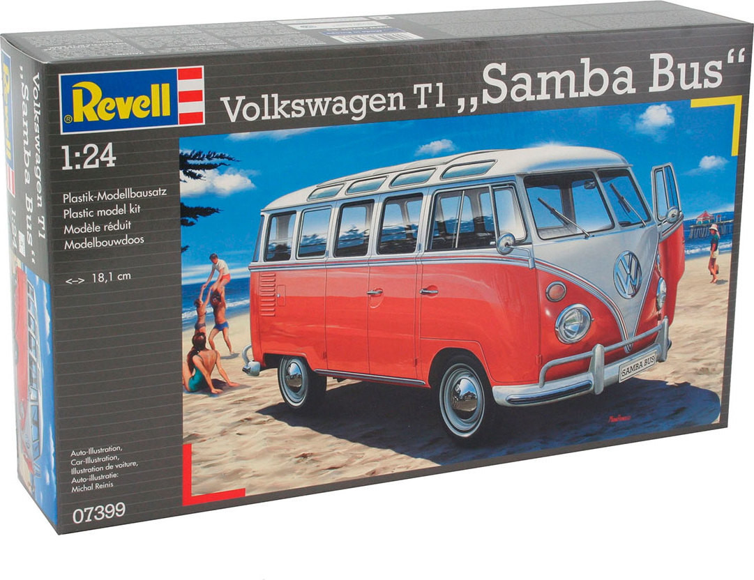 Revell VW T1 Samba Bus Modelauto Bouwspeelgoed 1:24 Kunststof