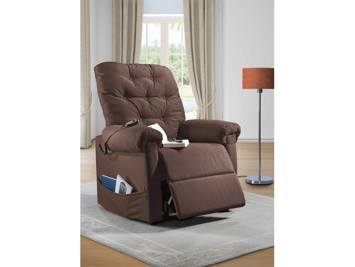 TV-Sessel mit Motor und Aufstehhilfe, Braun