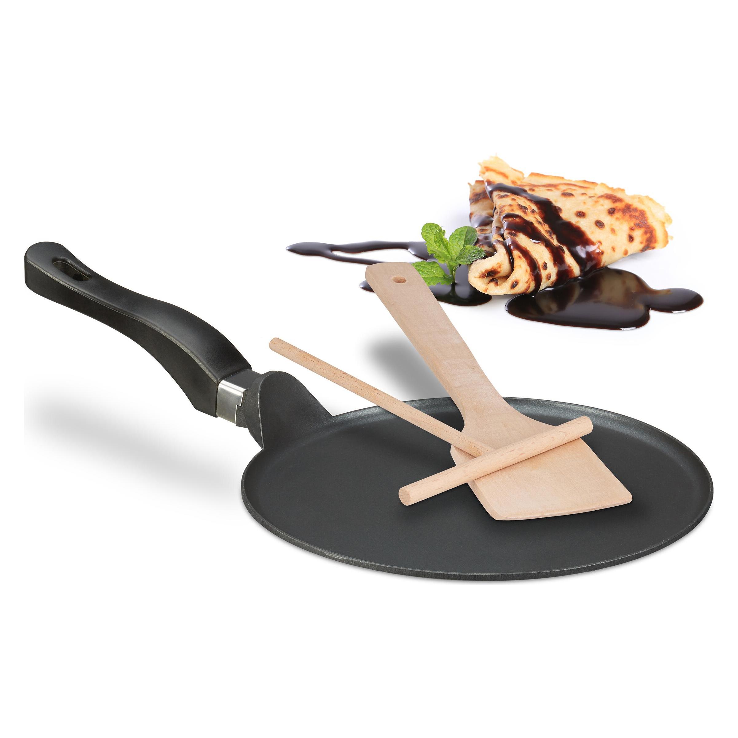 Relaxdays Crêpepfanne (Crêpe Pfanne, Aluminium) (4052025489366)