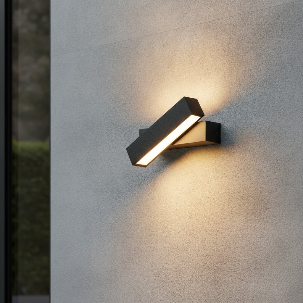 Lyora Design wandlamp Ziri antraciet grijs aluminium