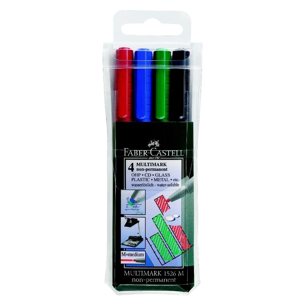Faber-Castell Marker Multimark non-perm. M 4er Etui 5Stk (4x) (152604)