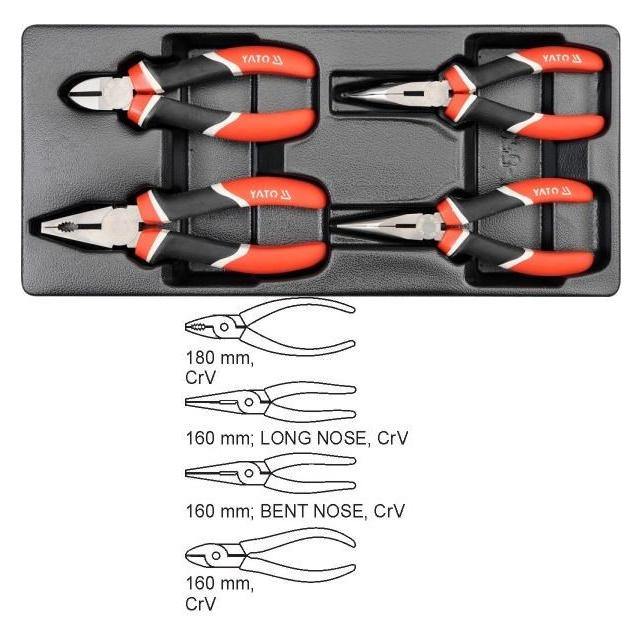 Yato Pvc Tray With 4pcs Pliers (YT-5534)
