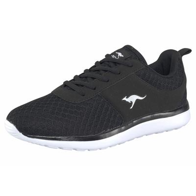 Sneaker KANGAROOS "Bumpy", Damen, Gr. 39, schwarz (jet, schwarz), Synthetik, Textil, Schuhe Damenschuh Sneaker low