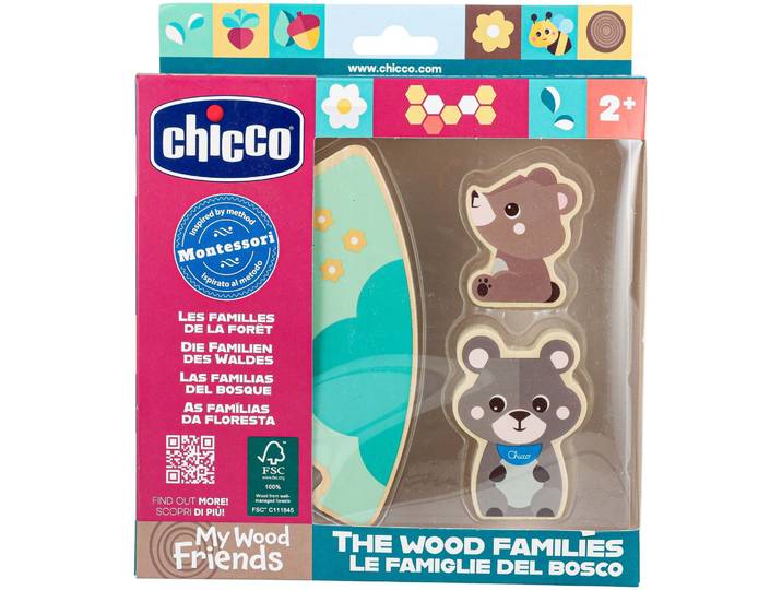 Chicco My Wood Friends - Set 2 Papa Bär