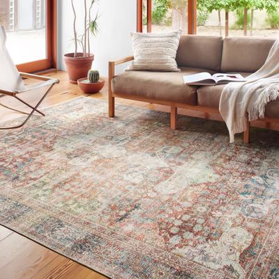 Alexander Home Tremezzina Printed Distressed Area Rug
