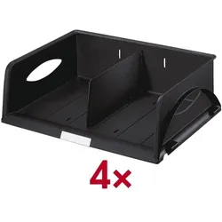 Leitz 4er-Pack Briefkörbe »Sorty 5230« schwarz, 40.5x12.5x30 cm