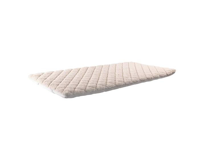 Wendbarer Kaltschaum-Topper Lammflor 180 x 200cm Kern: PUR-Polyetherschaum Bezug Winterseite: Lammfloor Bezug Sommerseite: Baumwolle /