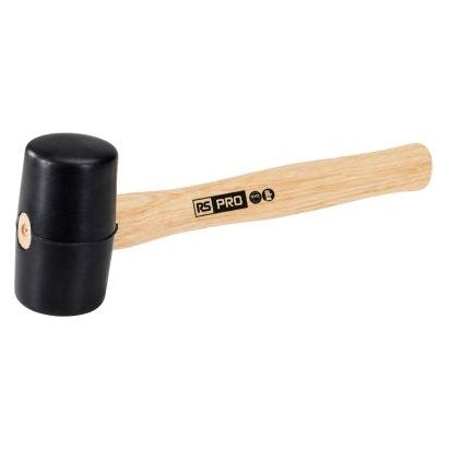 RS PRO Gummi Schonhammer, Gummi 700 g, Ø 65 mm (700 g) (747552)