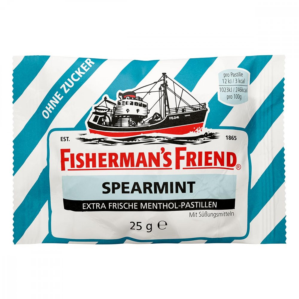 MARVECS GmbH Fishermans Friend Spearmint ohne Zucker Pastillen 02187095