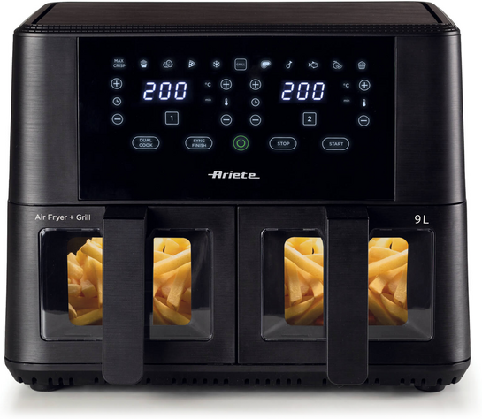 Ariete 4631 - Friteuse à air double vitrage 9 L